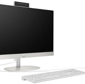HP All-in-One 24-cr0255nh Desktop Computer, 23.8" FHD IPS Touch Display, Intel Core i7-1355U, 16GB RAM, 512GB SSD, Intel Iris Xe Graphics, White Wired Keyboard & Mouse, No OS, Shell White | A02KVEA