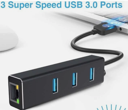USB 3.0 Hub With Gigabit Ethernet Port Adapter - Image 2